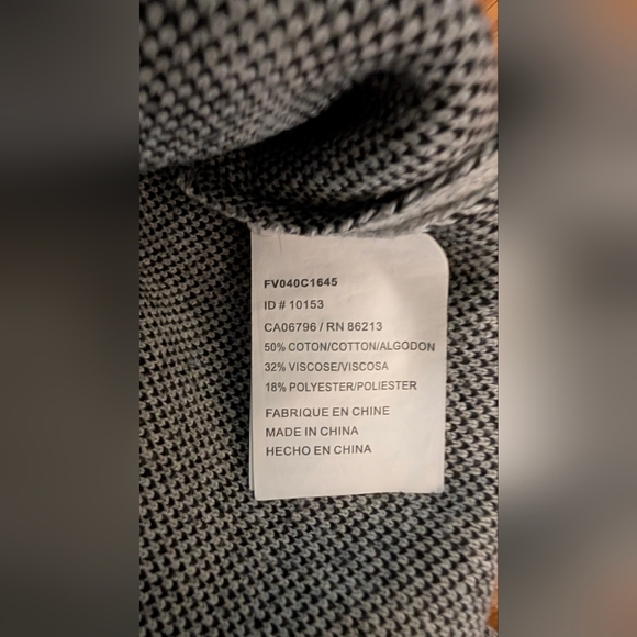 Tristan Black and Gray Turtleneck Sweater - Picture 6 of 6